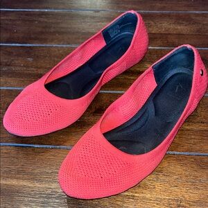 Simply Vera Vera Wang Red Knit Ballet Flats